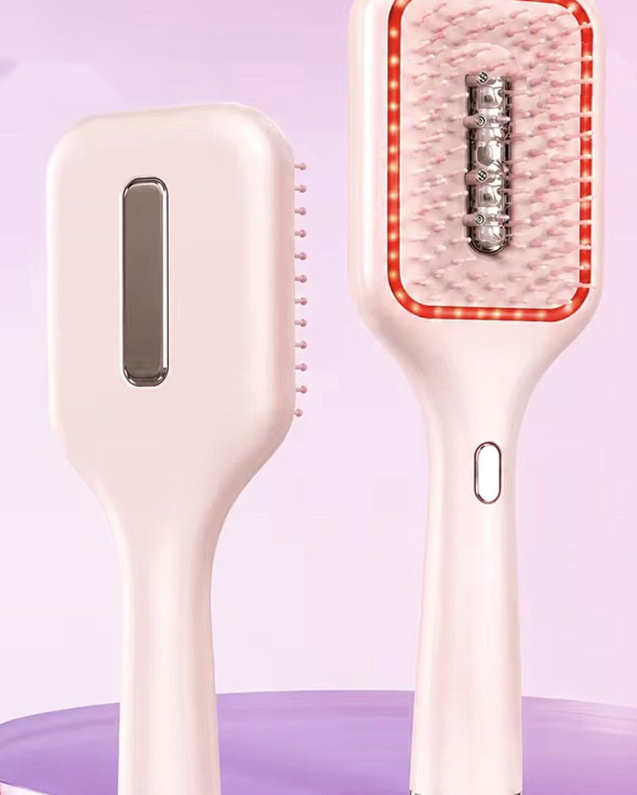 Cepillo Dispensador/Masajeador Eléctrico con Luz Roja y Vibración